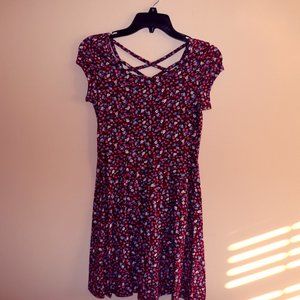 SO. Junior Sun Dress Pink Floral